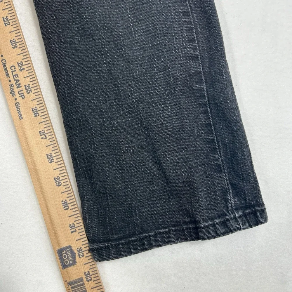 Levi's 514 Straight Fit Jeans Mens Fits 34x34 Black Denim Dark Wash Stretch